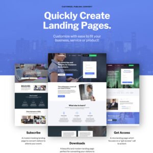 Modern Website Landing Page Template – Clean Business & Startup Website Layout