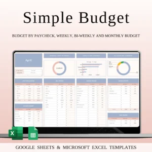 Personal Finance Budget Planner Template – Monthly Expense & Savings Tracker
