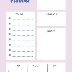 Kids Daily Planner Template – Study, Routine & Activity Organizer for Children