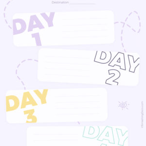 Travel Planner Template – Trip Itinerary & Vacation Planning Organizer