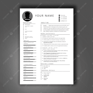 Modern ATS-Friendly Resume Template – Professional Job Application CV Layout